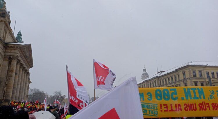 Streikdemonstration in Leipzig, 28.11.2023