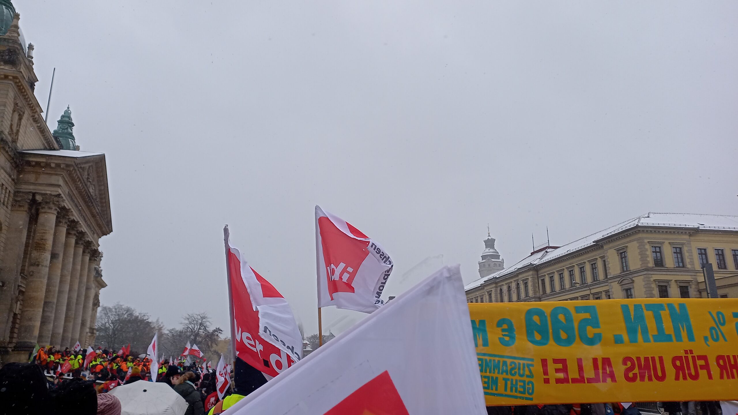 Streikdemonstration in Leipzig, 28.11.2023